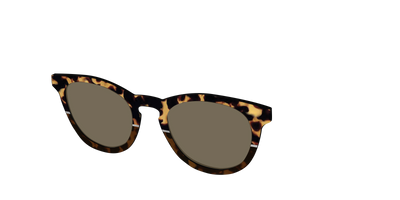 The Polarized Chic Tortoise Split Sun Top - Angle Top Thumbnail - Pair Eyewear