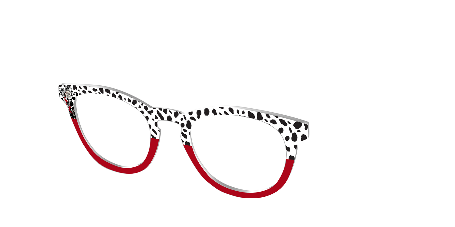 Cruella's Wicked Glamour Split - Angle Top Image - Pair Eyewear