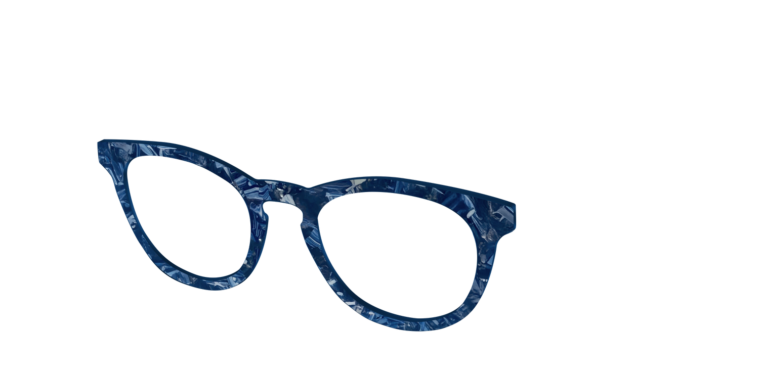 The Deep Slate Pearl Marble - Angle Top Image - Pair Eyewear