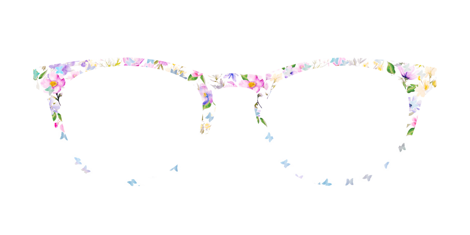 The Delicate Flower Crown with Butterfly Glitter - Front Top Image - Pair Eyewear