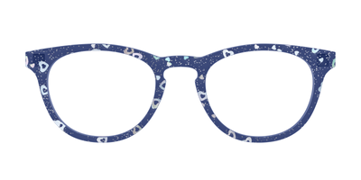 The Denim Heart Glitter Crystal - Front Top Thumbnail - Pair Eyewear