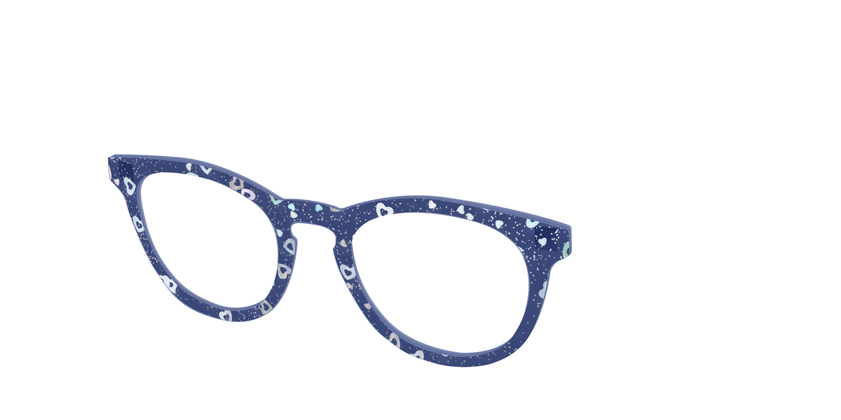 The Denim Heart Glitter Crystal - Angle Top Image - Pair Eyewear