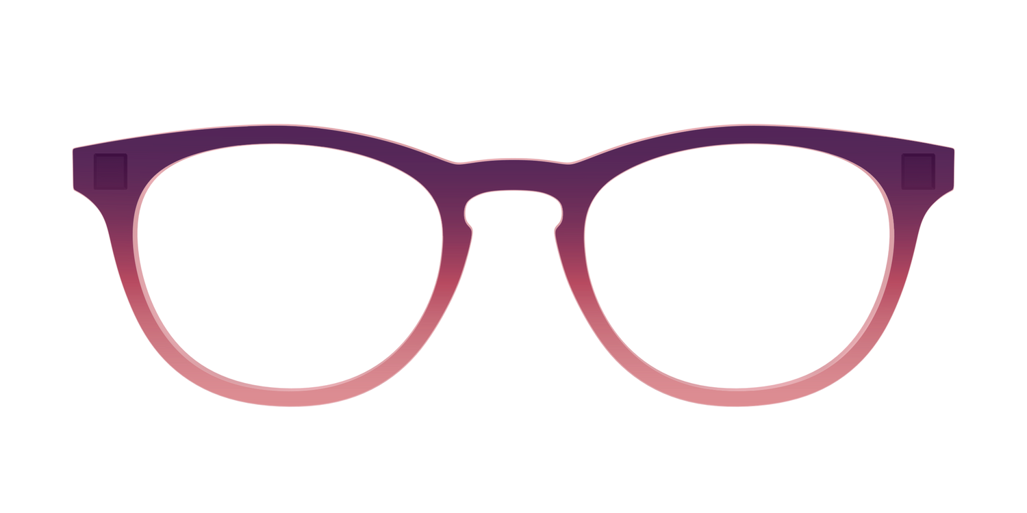 The Desert To Dusk Gradient Crystal - Front Top Image - Pair Eyewear