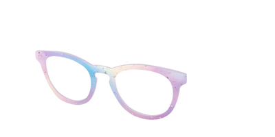 The Dreamy Pastel with Holographic Glitter - Angle Top Thumbnail - Pair Eyewear