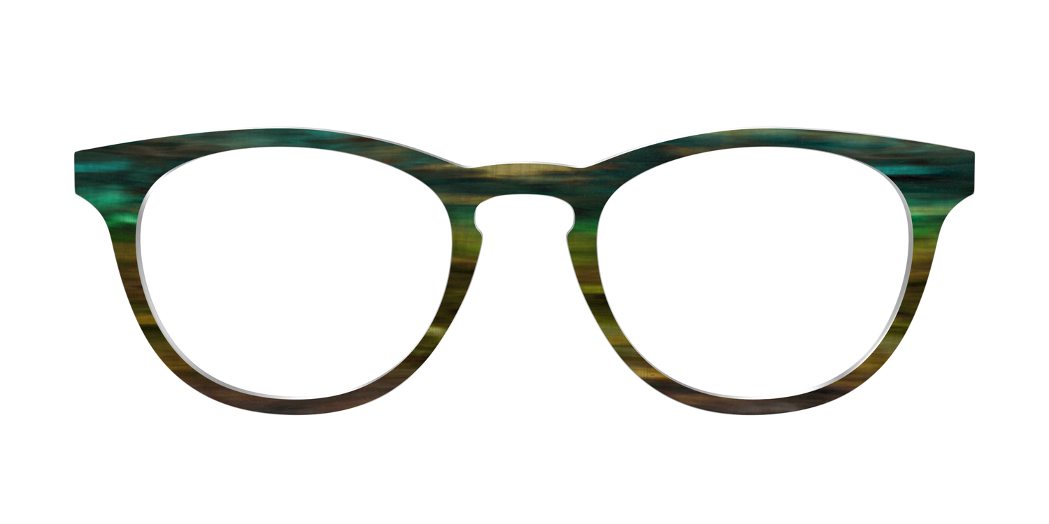 The Emerald Gradient Horn - Front Top Image - Pair Eyewear
