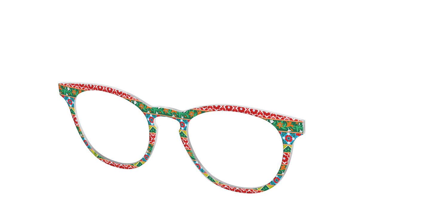 The Floral Ribbons - Angle Top Image - Pair Eyewear