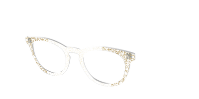 The Golden Flair Glitter Crystal with Gold Foil - Angle Top Thumbnail - Pair Eyewear