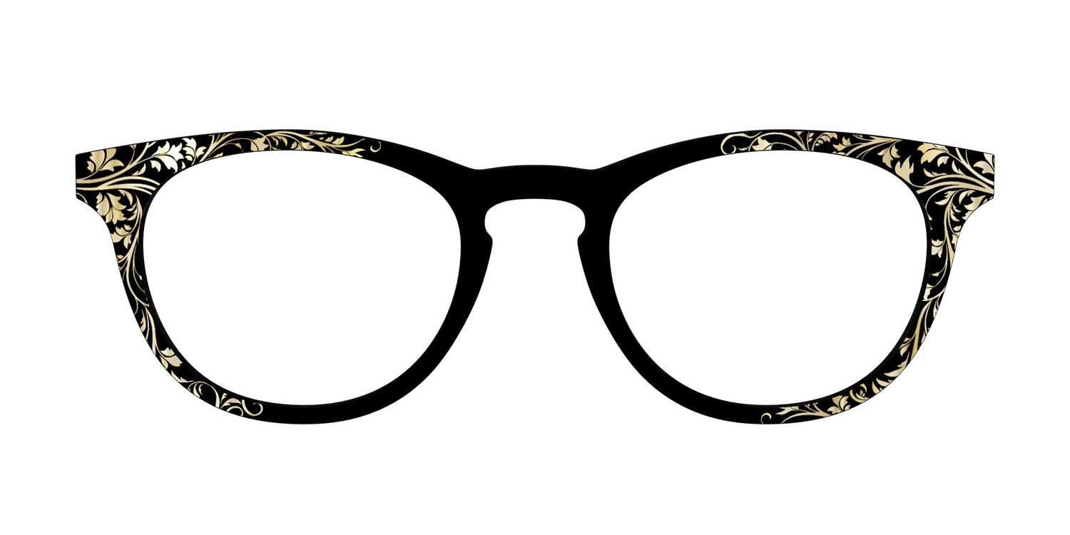 The Gold Foil Vines - Front Top Image - Pair Eyewear