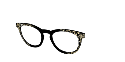The Gold Foil Vines - Angle Top Thumbnail - Pair Eyewear