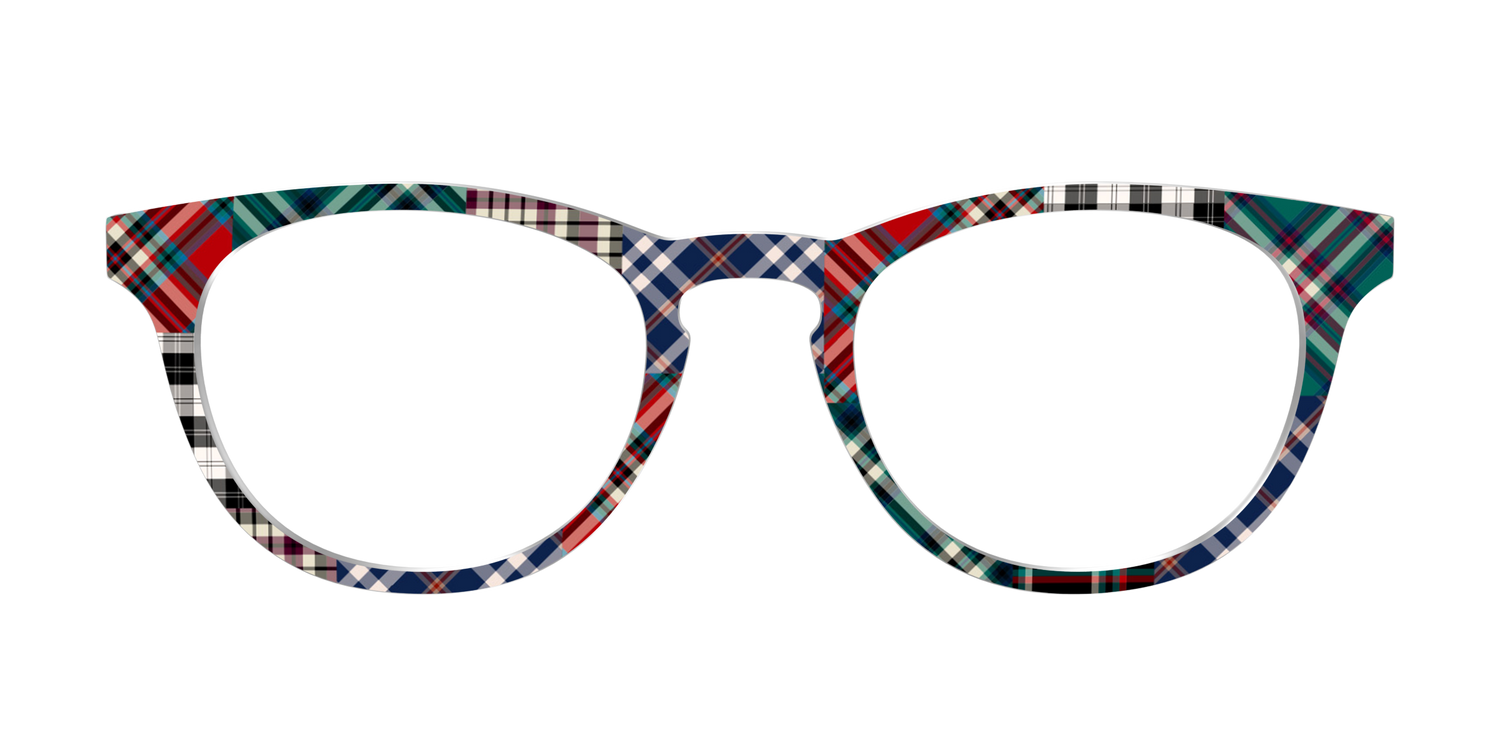 The Grunge Plaid Print Mix - Front Top Image - Pair Eyewear