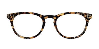 The Haunted Tortoise with Gold Foil Webs - Front Top Thumbnail - Pair Eyewear