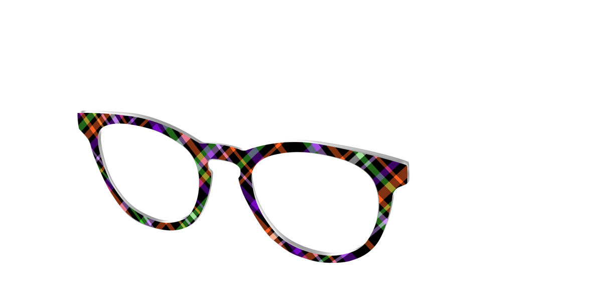 The Hexed Plaid - Angle Top Image - Pair Eyewear