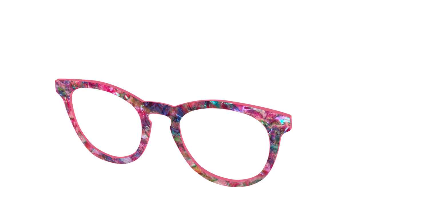 The Hibiscus Pearl Shell - Angle Top Image - Pair Eyewear