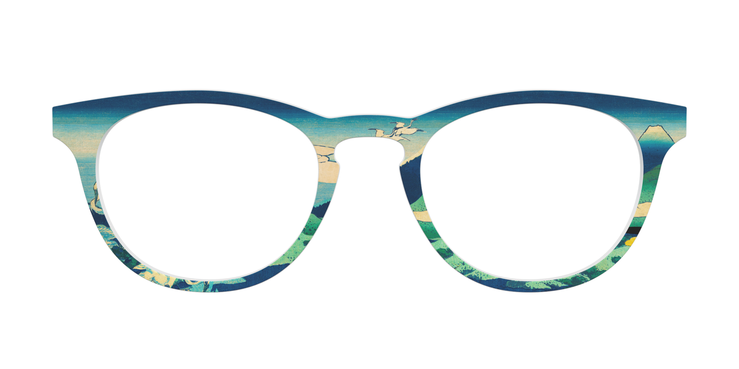 Hokusai View of Mount Fuji - Front Top Image - Pair Eyewear