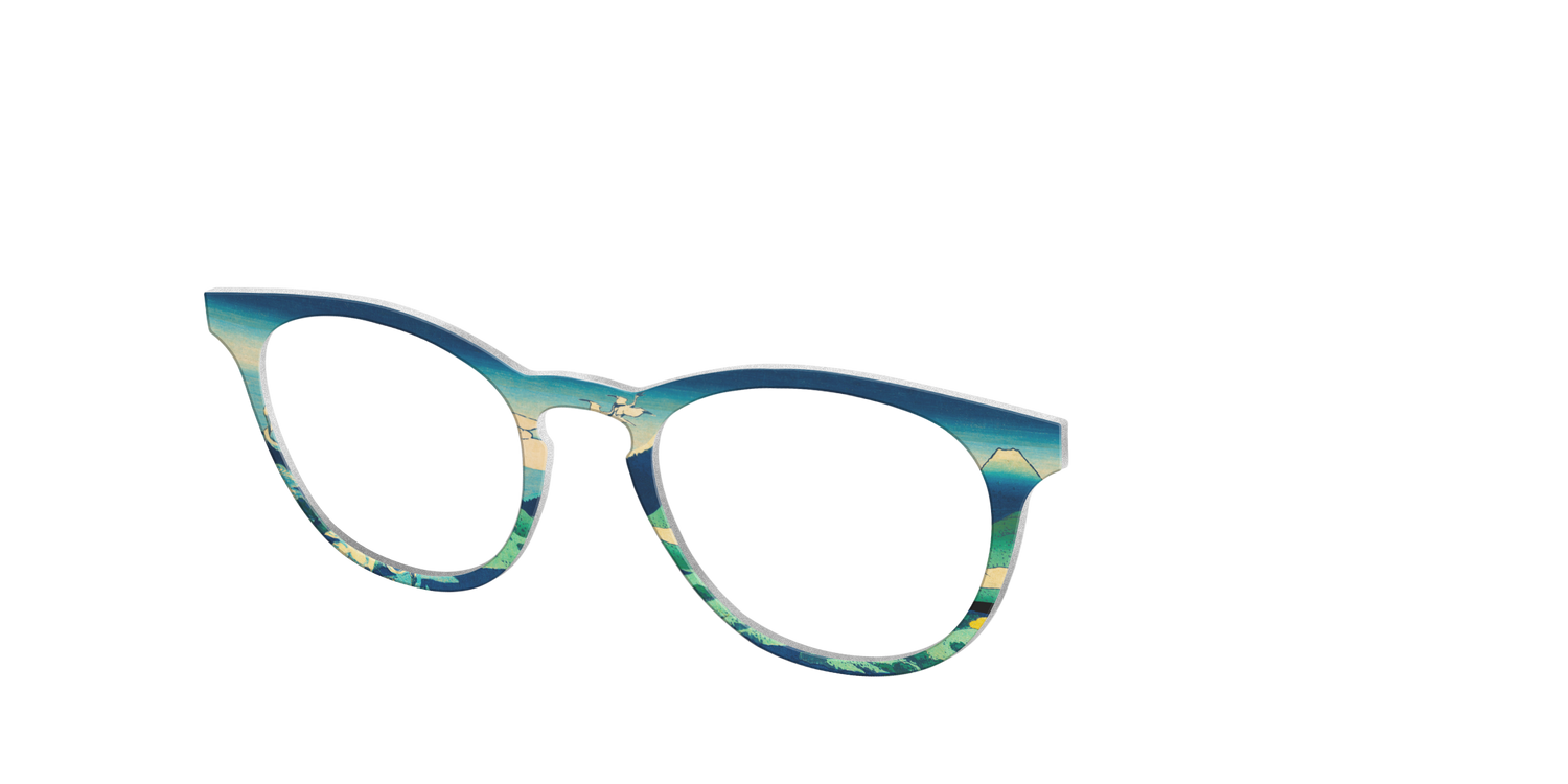 Hokusai View of Mount Fuji - Angle Top Image - Pair Eyewear