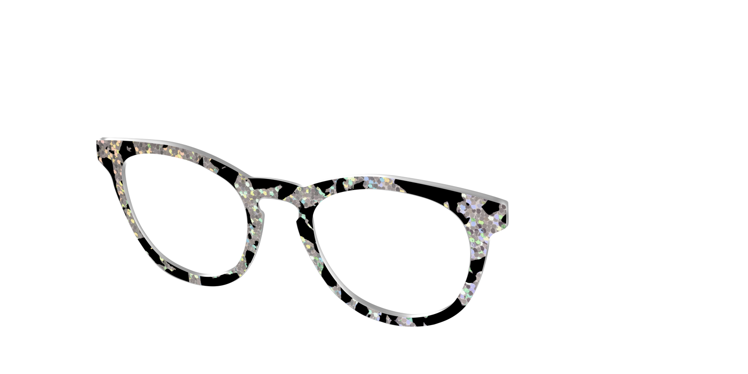 The Holographic Mottled Tortoise - Angle Top Image - Pair Eyewear
