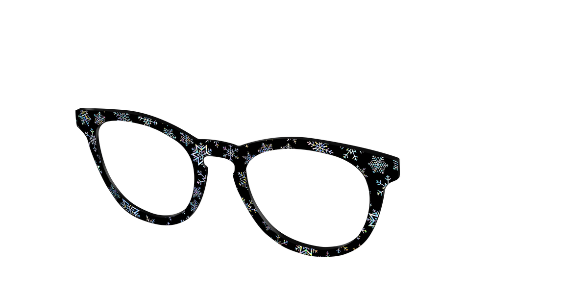 The Holographic Snowflakes - Angle Top Image - Pair Eyewear