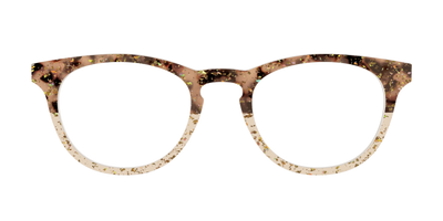 The Khaki Tortoise Crystal Split with Gold Flakes - Front Top Thumbnail - Pair Eyewear