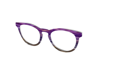 The Lilac Gradient Horn - Angle Top Thumbnail - Pair Eyewear