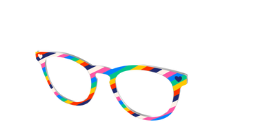 The Love Out Loud Stripes - Angle Top Thumbnail - Pair Eyewear