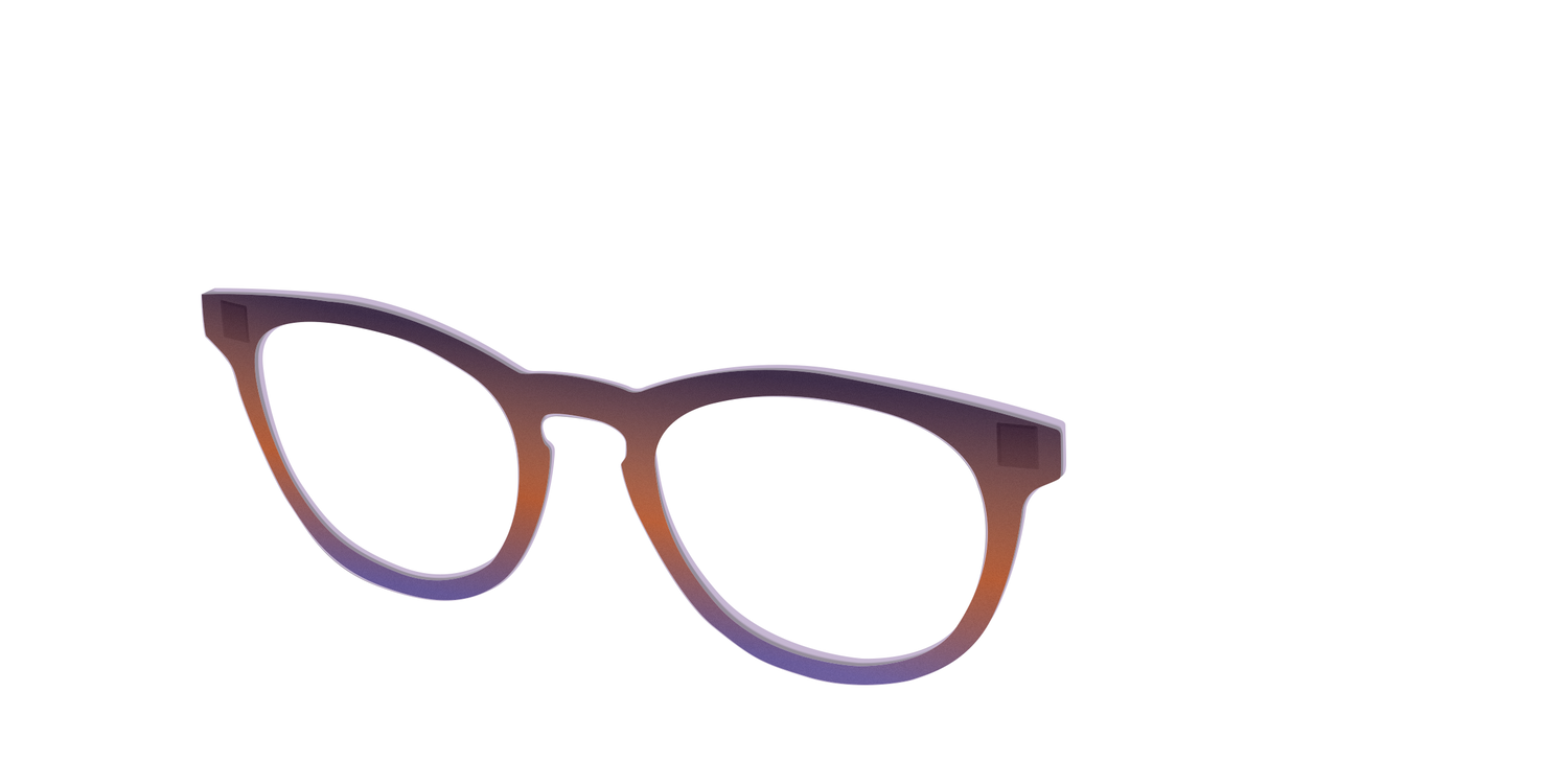 The Matte Midnight to Violet Gradient - Angle Top Image - Pair Eyewear