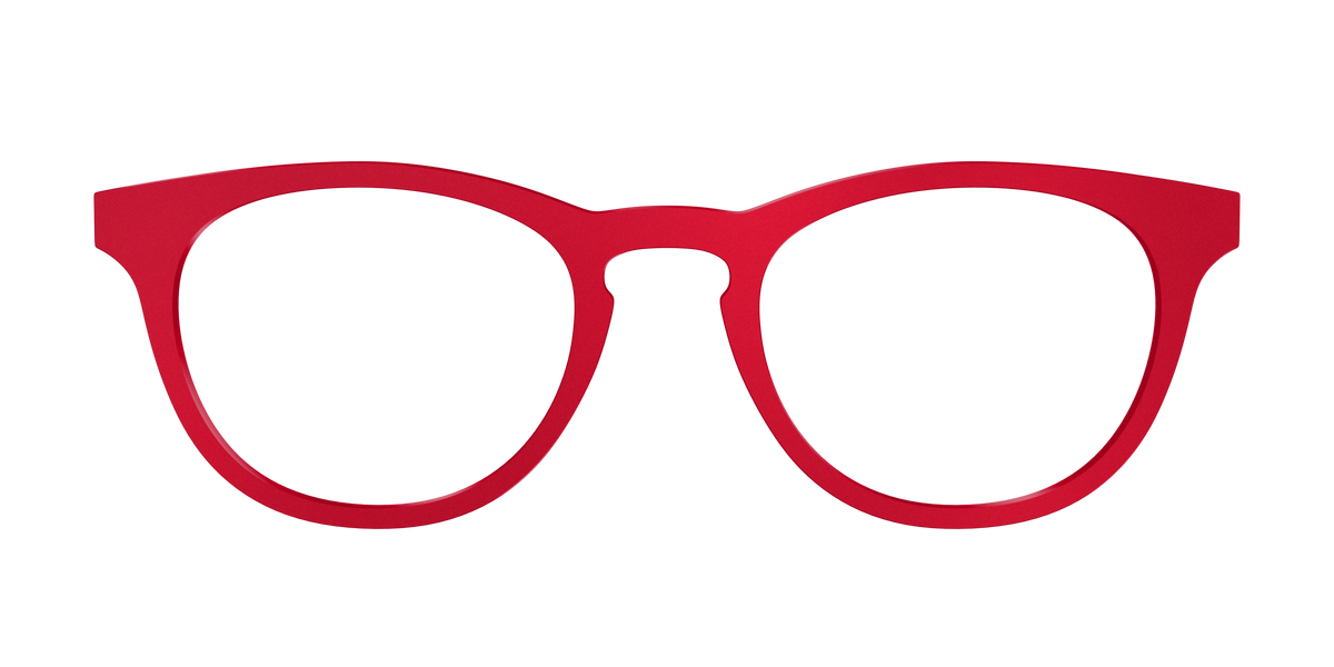 The Matte Red - Front Top Image - Pair Eyewear