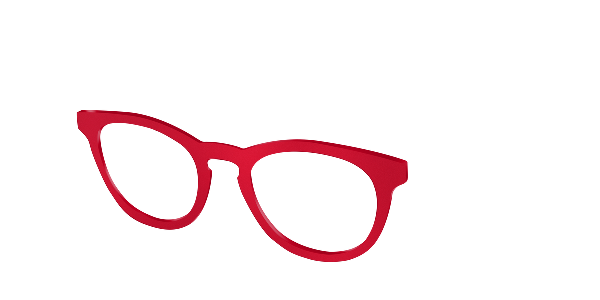 The Matte Red - Angle Top Image - Pair Eyewear