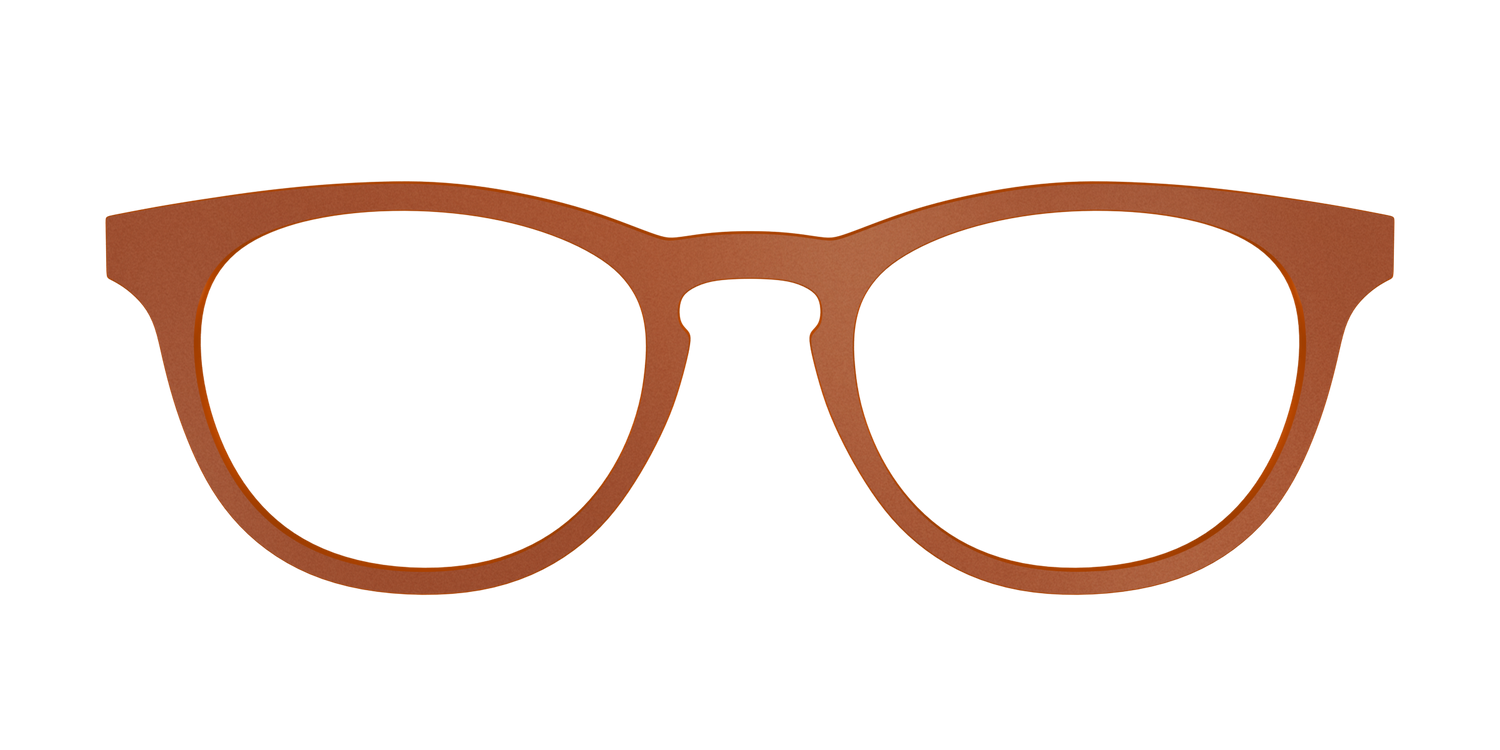 The Matte Sienna - Front Top Image - Pair Eyewear