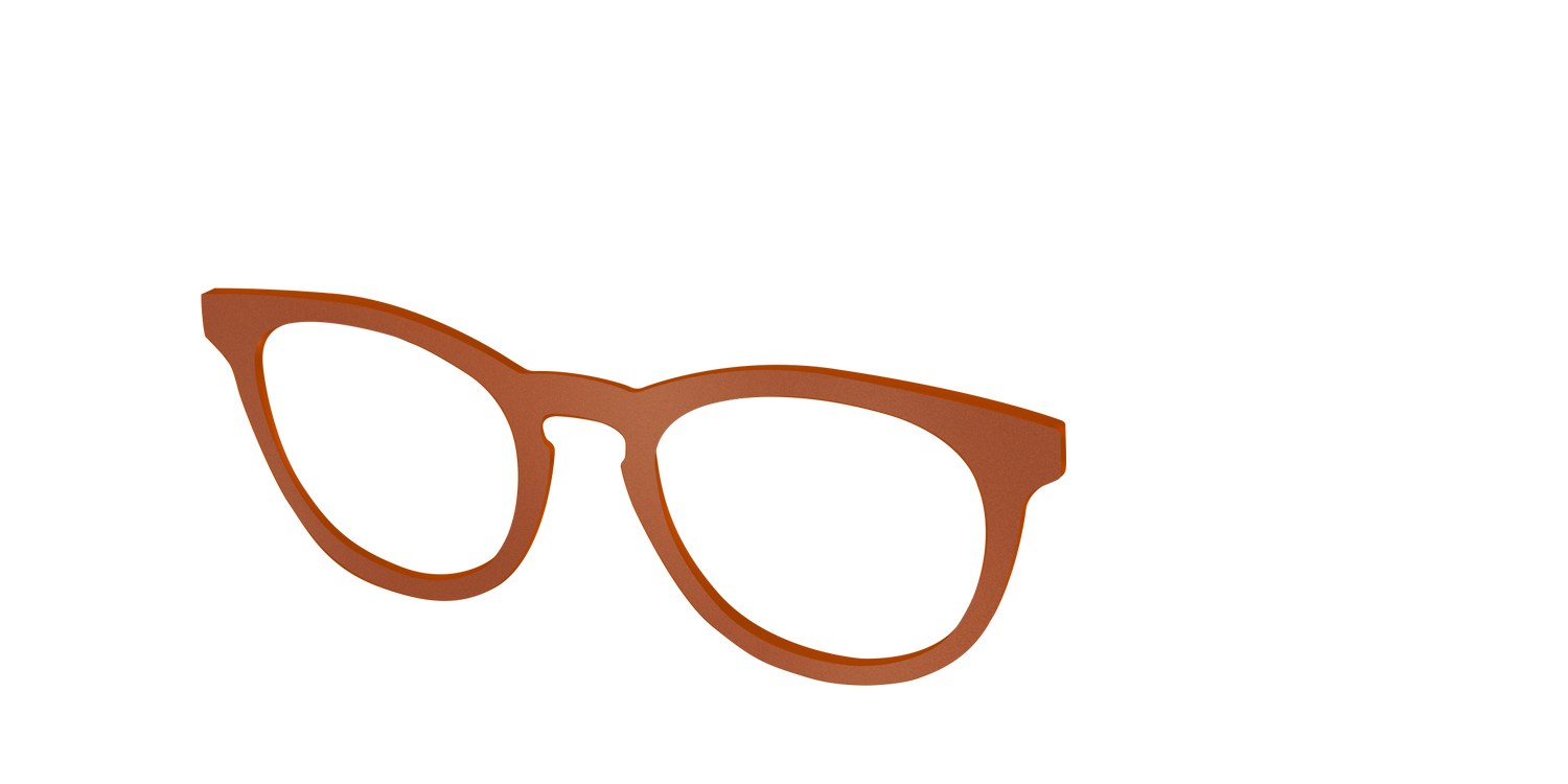 The Matte Sienna - Angle Top Image - Pair Eyewear