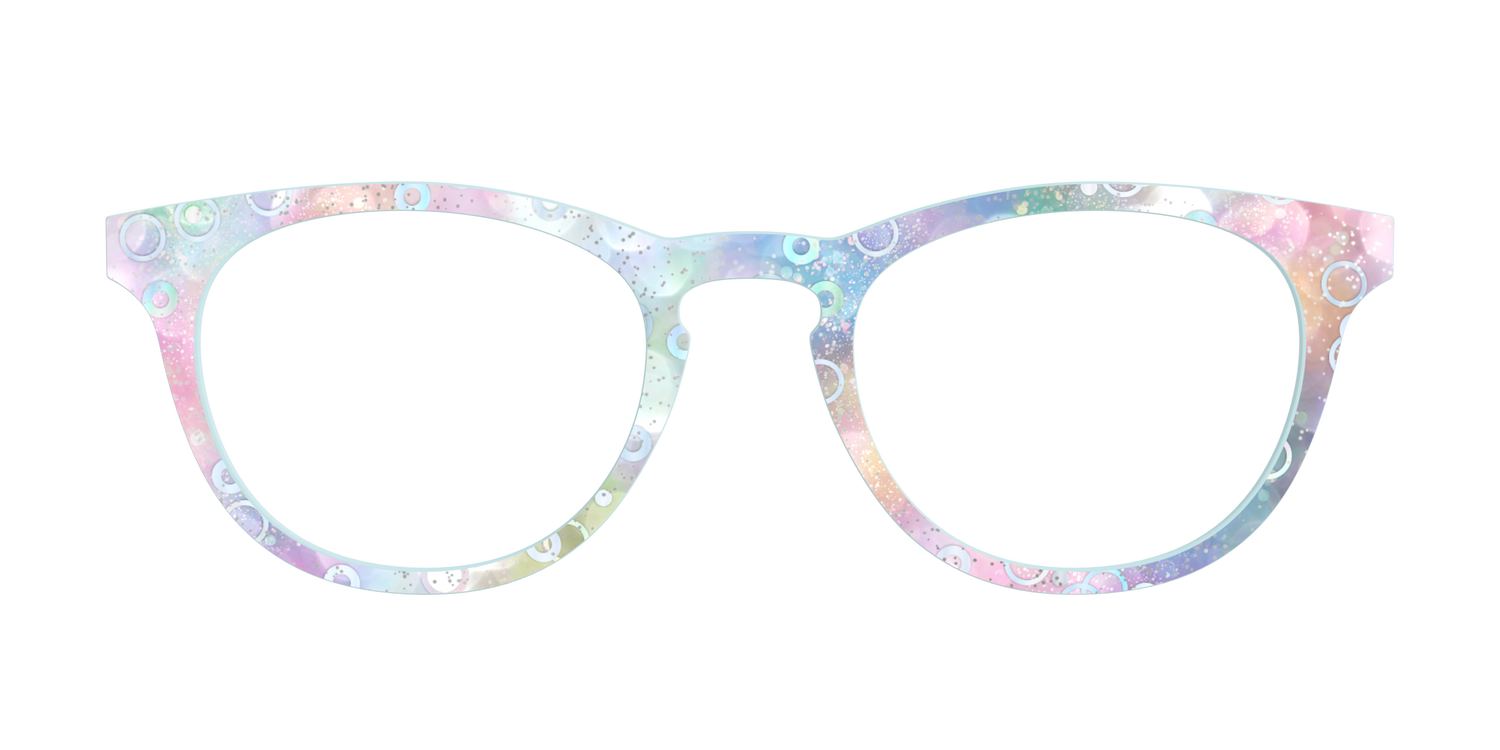 The Mermaid Bokeh with Bubble Glitter - Front Top Image - Pair Eyewear