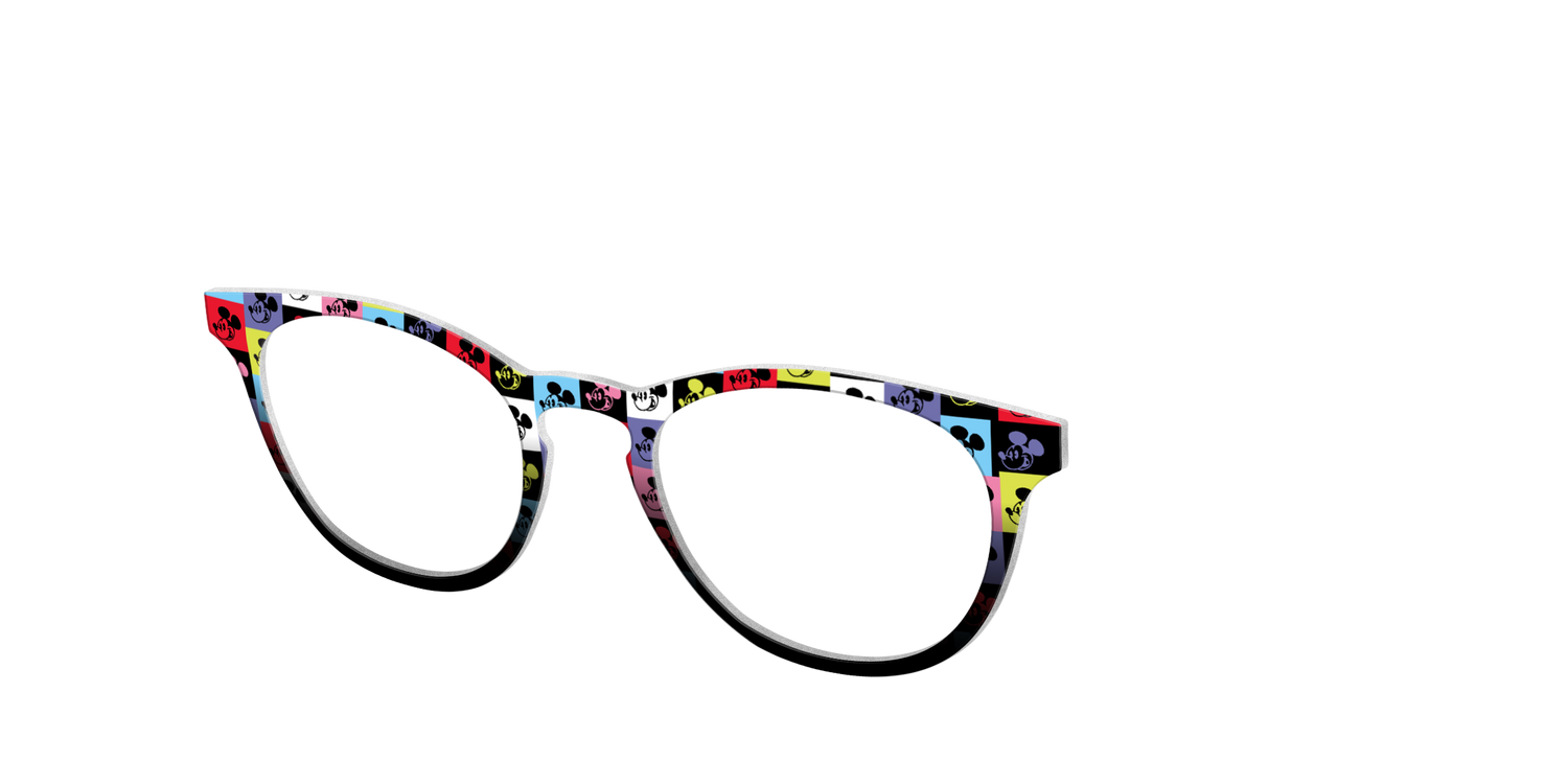 The Mickey Check - Angle Top Image - Pair Eyewear