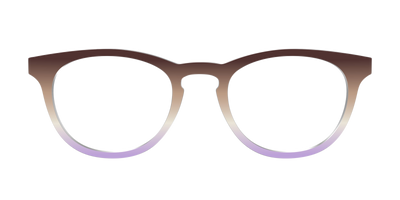 The Mocha to Light Lavender Gradient - Front Top Thumbnail - Pair Eyewear
