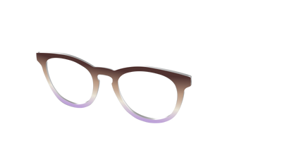 The Mocha to Light Lavender Gradient - Angle Top Thumbnail - Pair Eyewear