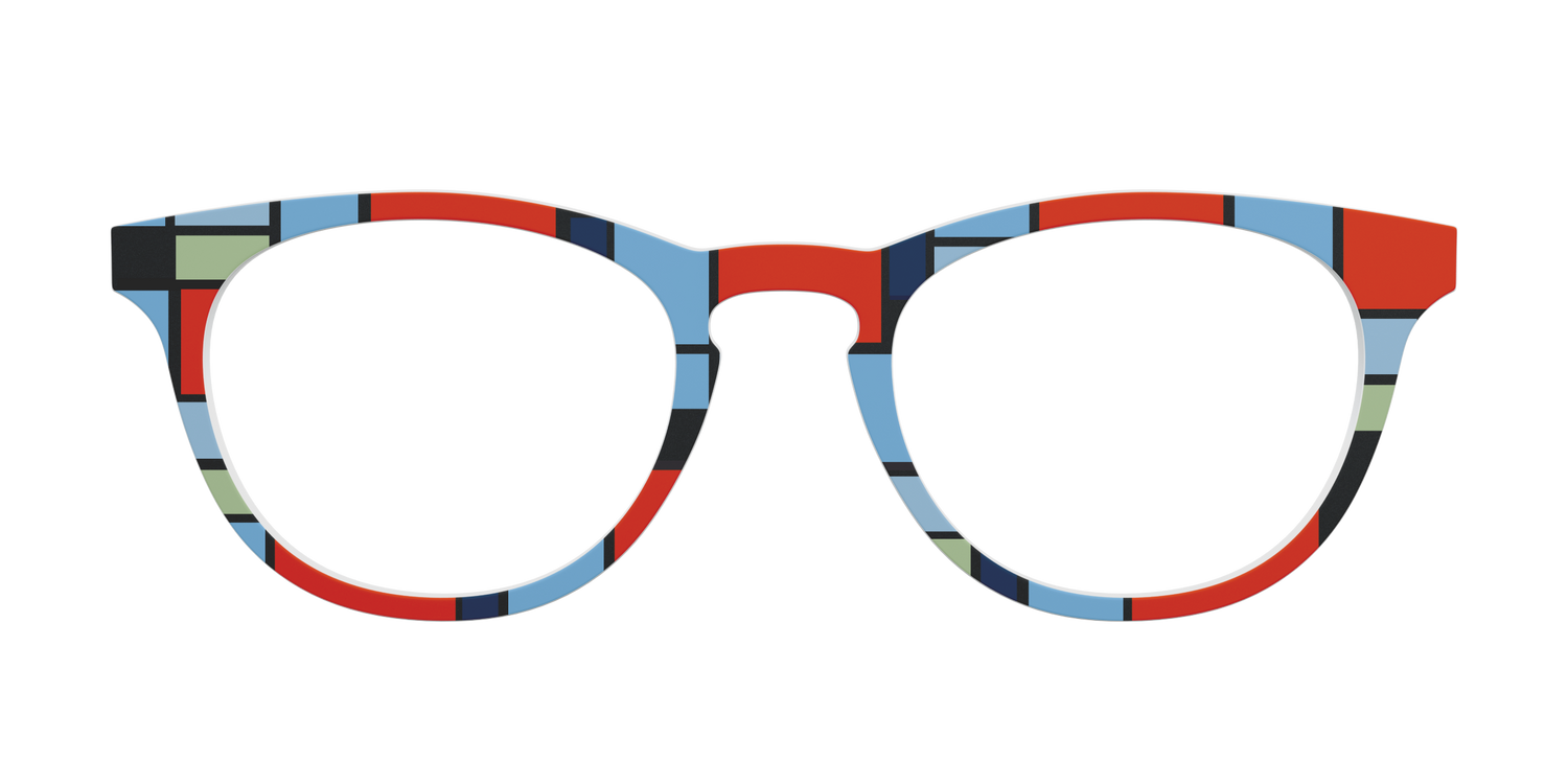 Mondrian Composition - Front Top Image - Pair Eyewear