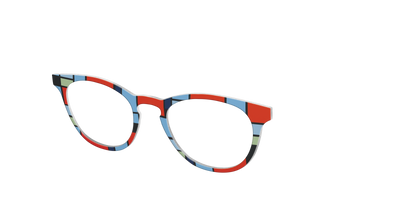 Mondrian Composition - Angle Top Thumbnail - Pair Eyewear