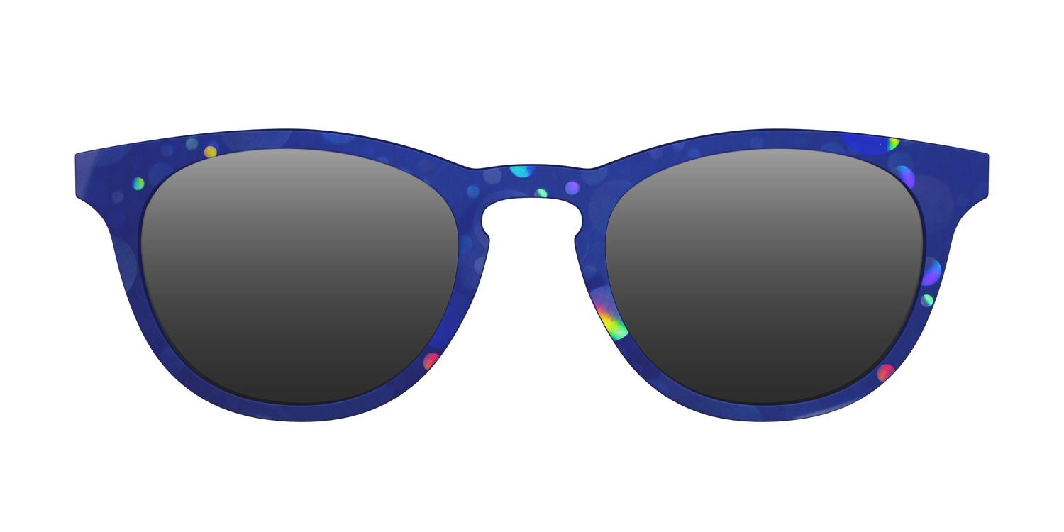 The Polarized Navy Holographic Bubbles Sun Top