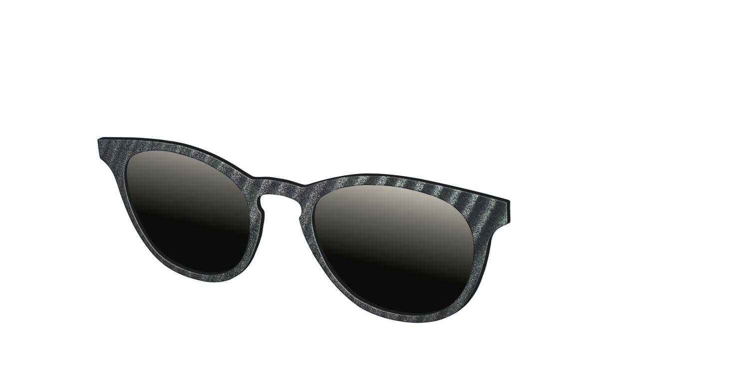 The Polarized Obsidian Stripe Sun Top