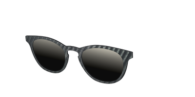 The Polarized Obsidian Stripe Sun Top