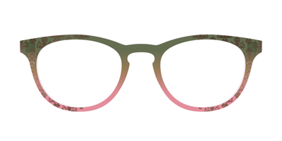 The Olive to Rose Trellis with Champagne Foil - Front Top Thumbnail - Pair Eyewear