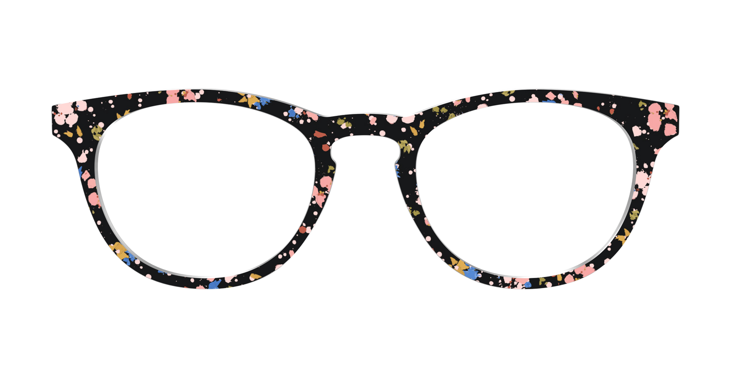 The Pallid Paint Splatter - Front Top Image - Pair Eyewear
