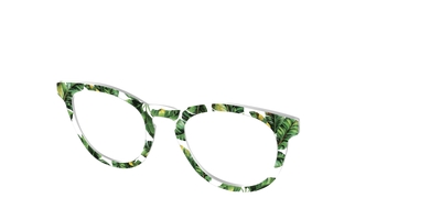 The Palm Leaves Crystal - Angle Top Thumbnail - Pair Eyewear