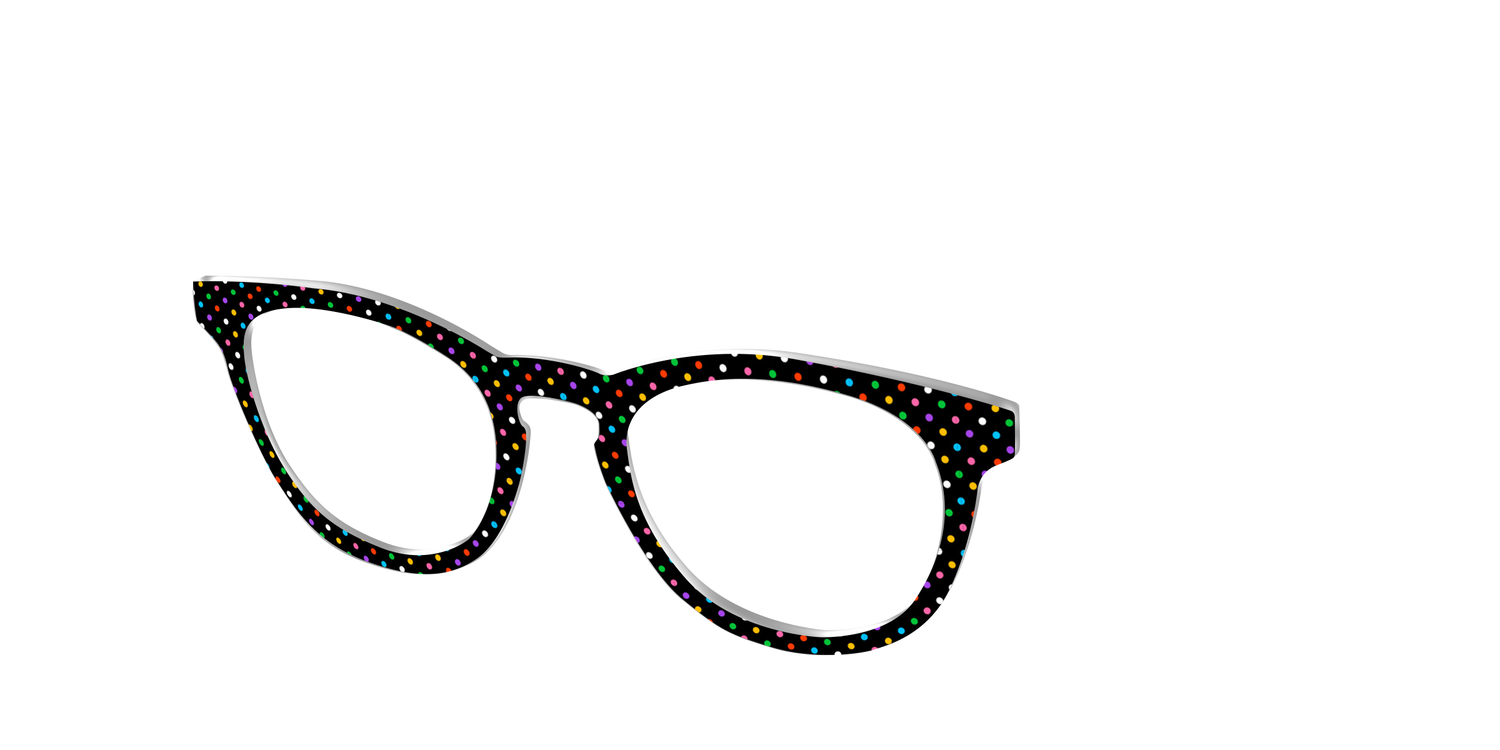 The Parade Polka Dots - Angle Top Image - Pair Eyewear