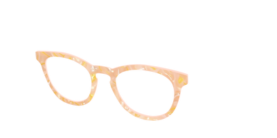 The Peach Creamsicle Pearl Marble - Angle Top Thumbnail - Pair Eyewear