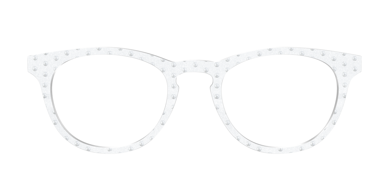The Pearl Shimmer Polka Dots - Front Top Image - Pair Eyewear