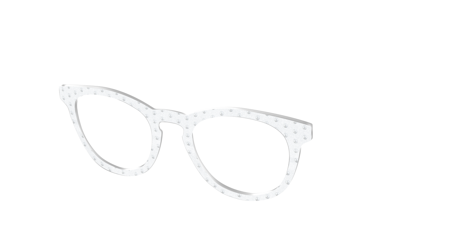 The Pearl Shimmer Polka Dots - Angle Top Image - Pair Eyewear