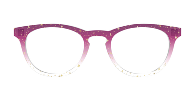 The Pink Ombre Gold Foil Crystal - Front Top Thumbnail - Pair Eyewear