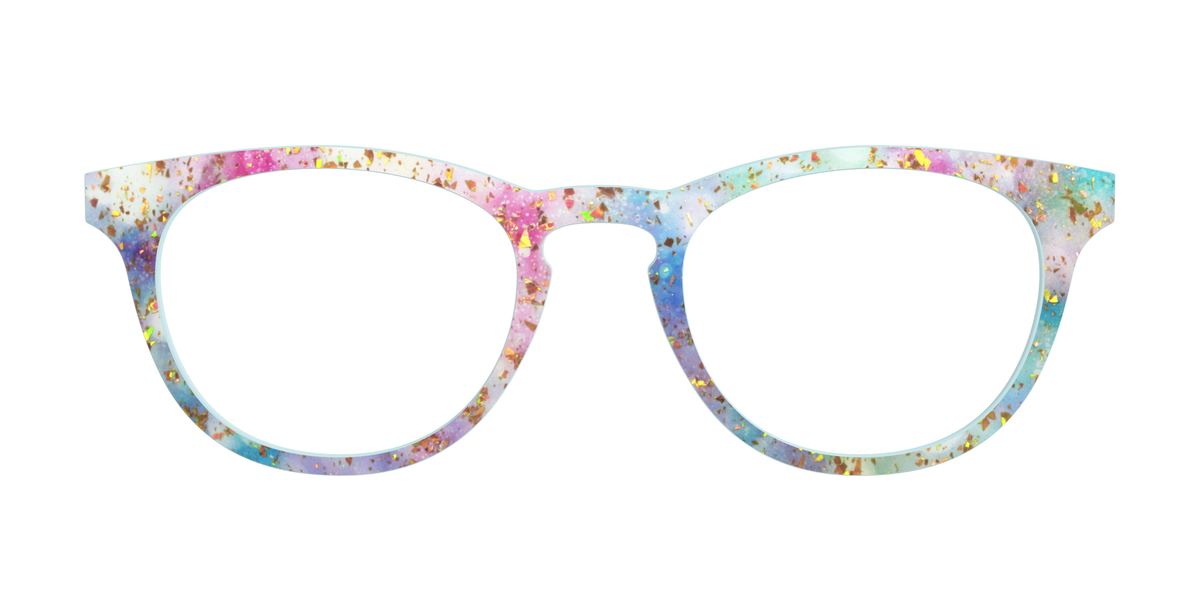 The Pixie Bokeh with Gold Flakes - Front Top Image - Pair Eyewear
