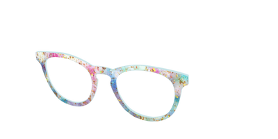 The Pixie Bokeh with Gold Flakes - Angle Top Thumbnail - Pair Eyewear