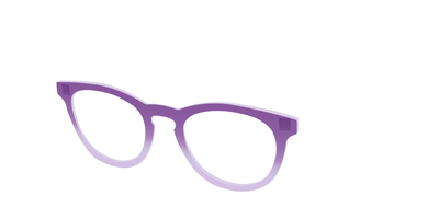 The Plum to Lilac Gradient Crystal - Angle Top Thumbnail - Pair Eyewear