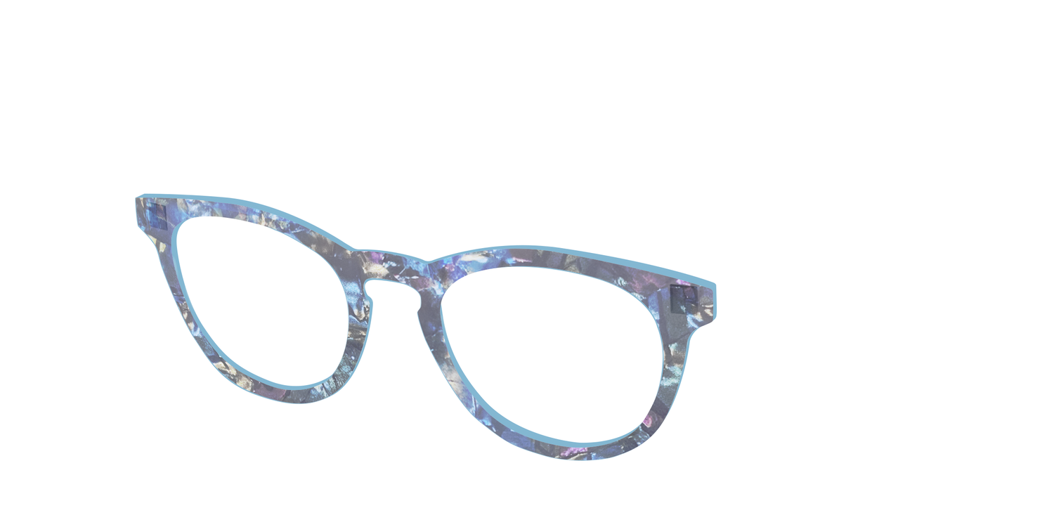 The Pluto Pearl Crystal - Angle Top Image - Pair Eyewear